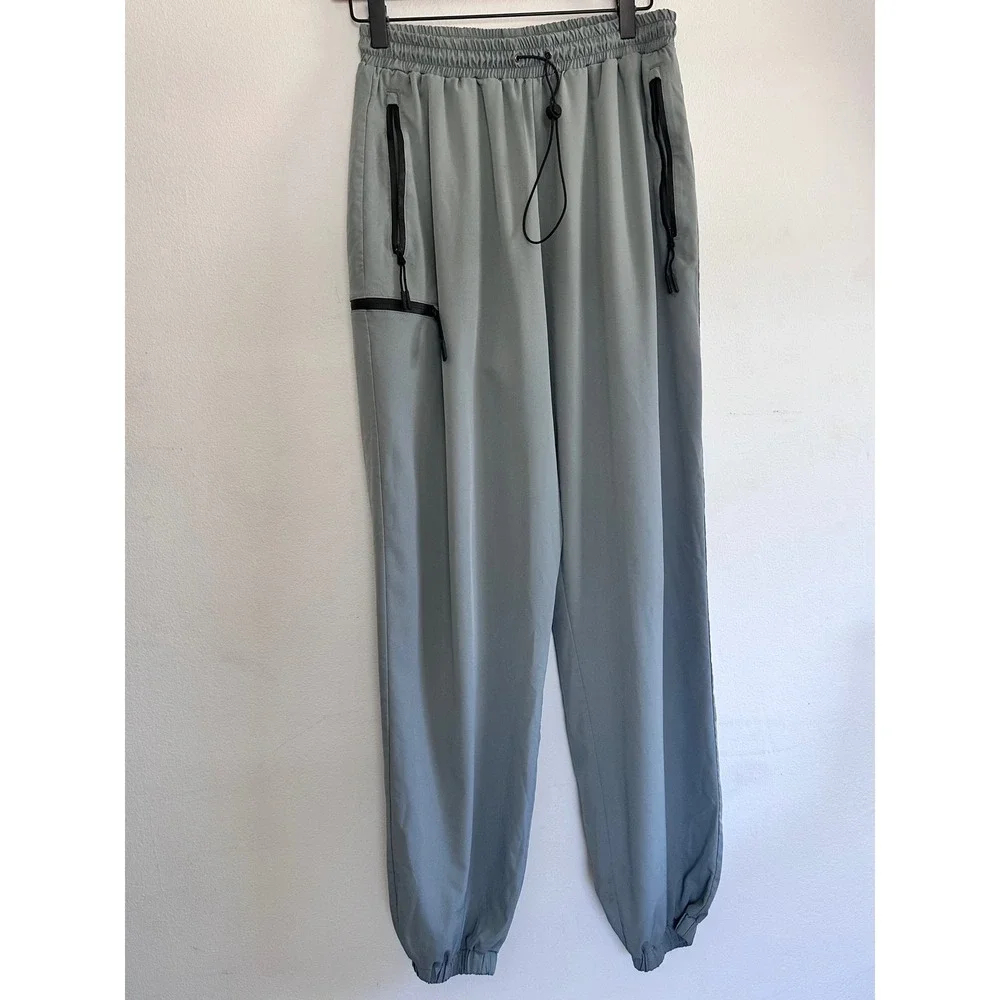 ASOS 4505 WMS Medium Sage Green Utility Joggers Zip Pockets Blokecore Streetwear